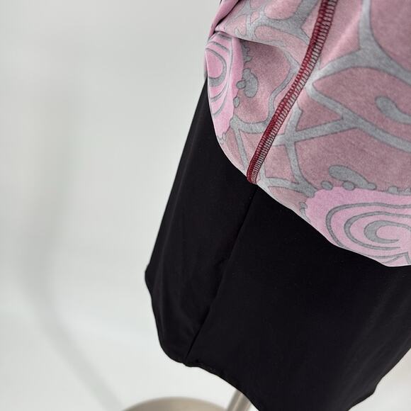 Analili Womens Long Sleeve Stretch Knit Dress Pink Wine Gray Black Medallion L - Picture 7 of 16